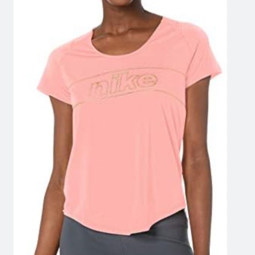 Nike Pink Short Sleeve T-Shirt Casual Style